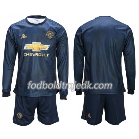 Manchester United Børn Tredje 2018/19 - Fodboldtrøjer(L/S)